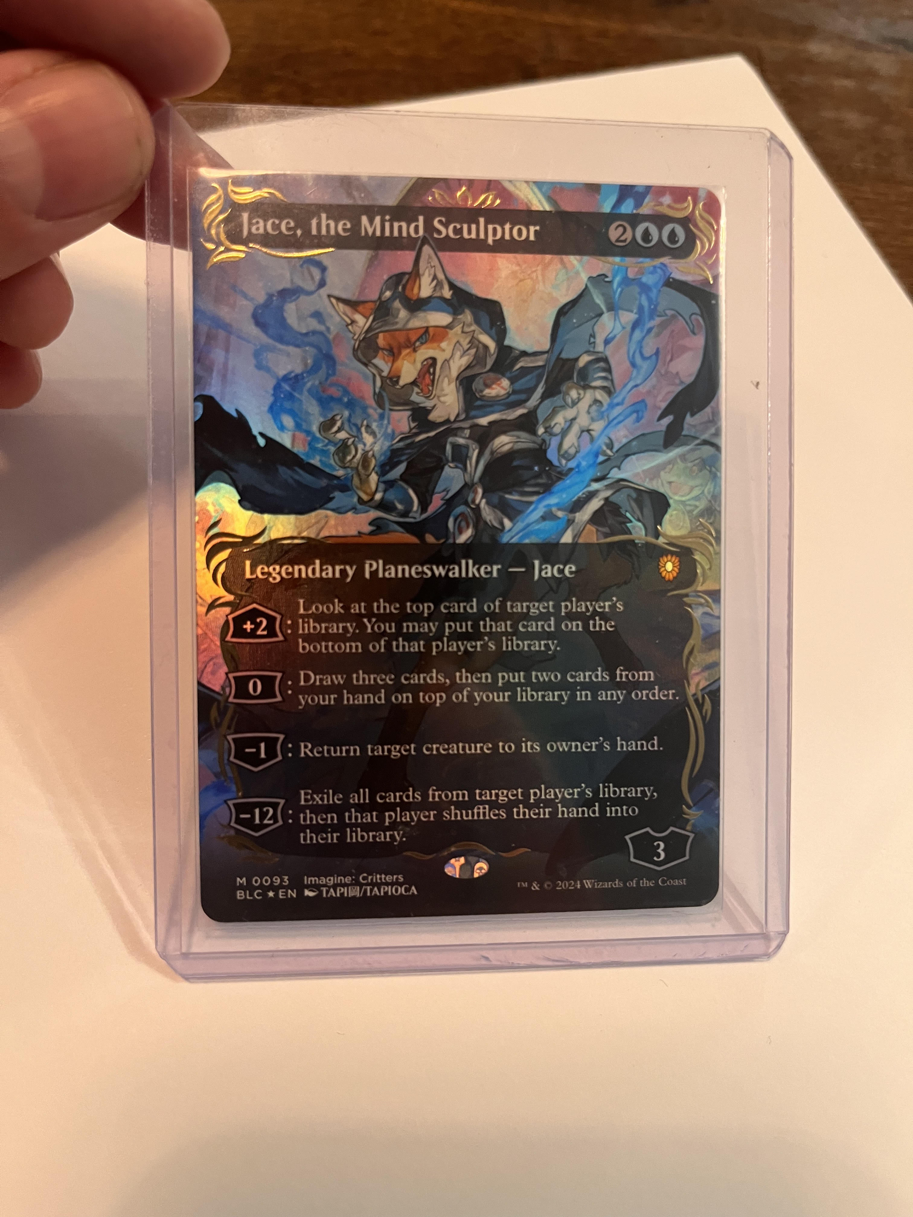 Jace, the Mind Sculptor (Borderless) (Raised Foil) – Gone Lucid Games